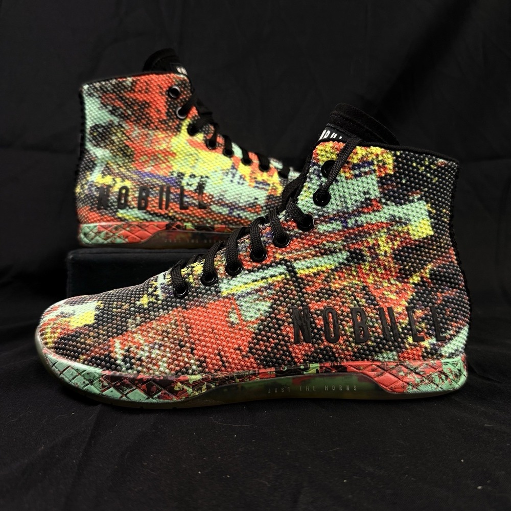 NOBULL High-Top Glitch Outwork Multicolor Trainer Size 6 Men's – EUC